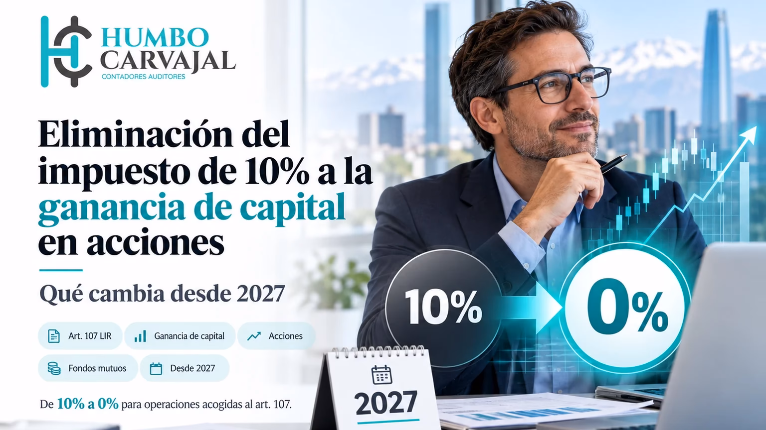 Eliminación del impuesto de 10% a la ganancia de capital en acciones: qué cambia desde 2027 – Contadores Humbo Carvajal